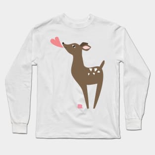 Liebeserklärung eines Rehs Long Sleeve T-Shirt